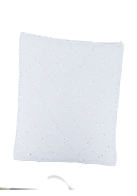 Coperta con motivo a rombi LITTLE BEAR | 2139CIELO/BURRO